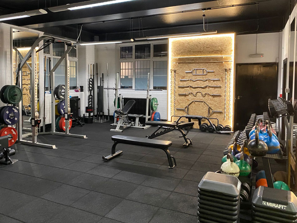 Gym Clinic Chiswick Weights Area and benches